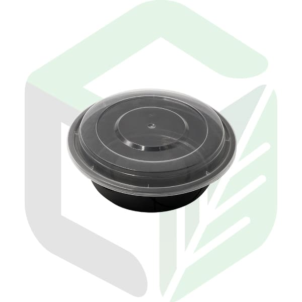 Microwavable PP Round Lunch Boxes 32oz