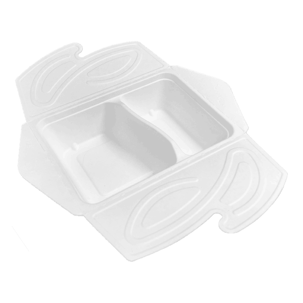 Compostable Square Clamshell Boxes 10 Inches