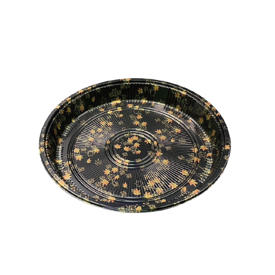 Enpak round medium plastic catering sandwich platters OP-600