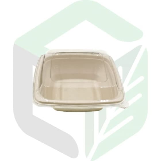 Enpak compostable food containers 24oz square salad bowls CP-24