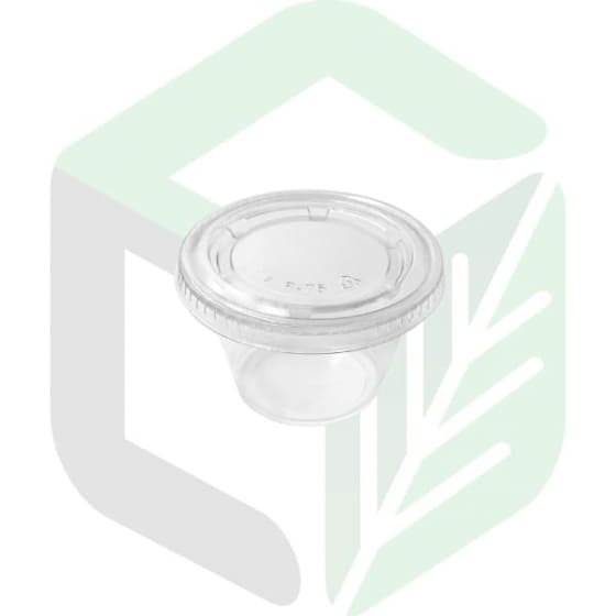 Enpak microwave clear 0.75 oz small sauce containers