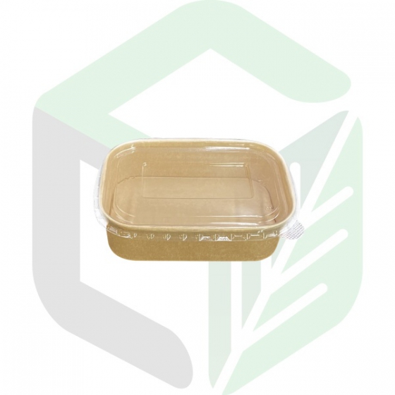 Kraft Paper Rectangular Boxes 650mL _ 22oz