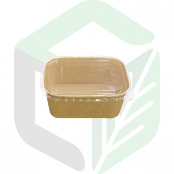 Kraft Paper Rectangular Boxes 1000mL _ 32oz