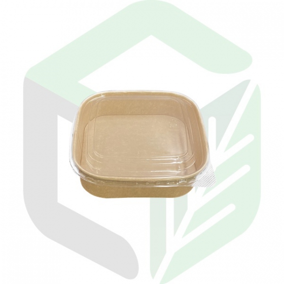 Kraft Paper Square Boxes 1000mL _ 32oz