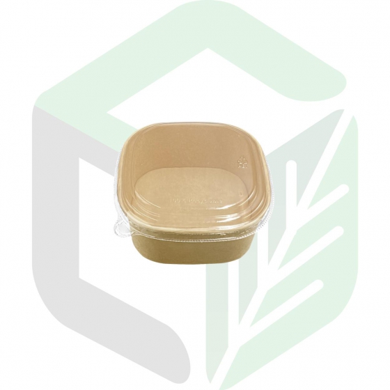 Kraft Paper Square Boxes 750mL _ 24oz