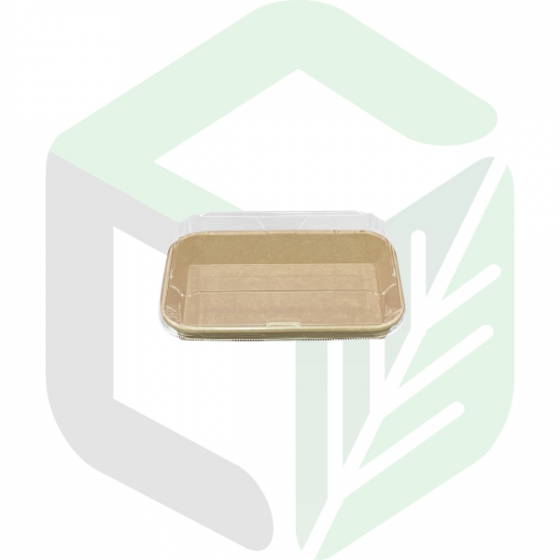 Kraft Paper Rectangular Tray 01