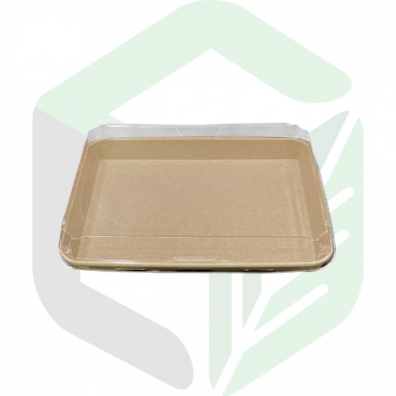 Kraft Paper Rectangular Tray 11