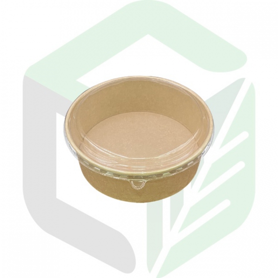 Kraft Paper Round Boxes Φ18.3cm 1300ml _ 42oz