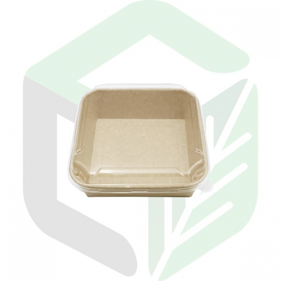 Kraft Paper Square Boxes 1000ml_32oz