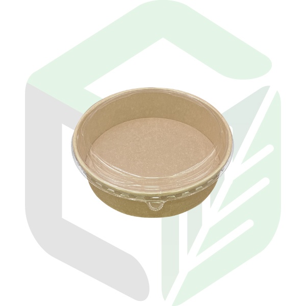 Kraft Paper Round Boxes Φ18.3cm 1000ml _ 32oz