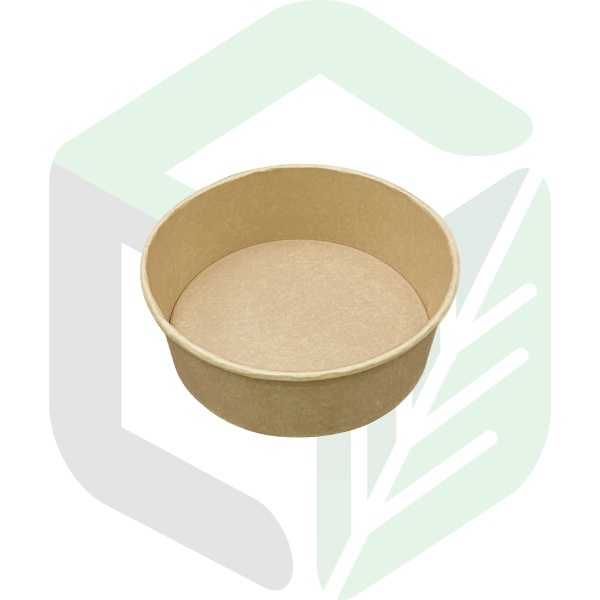 Kraft Paper Round Boxes Φ18.3cm 1300ml _ 42oz
