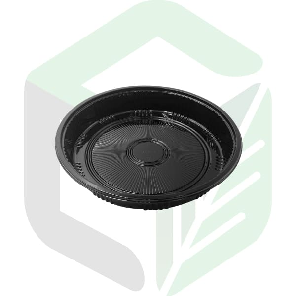 Non-Microwavable PET Round Party Trays _ Patterned