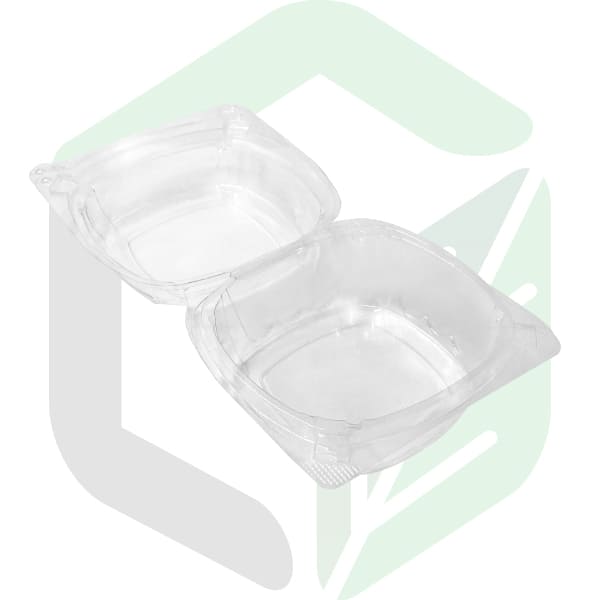 PET Clear Clamshell Salad Boxes 6 Inches