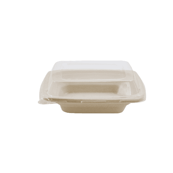 Stackable Hot Food Containers  16 oz Compostable Containers - Mist