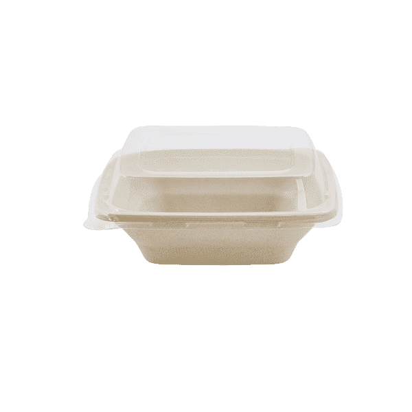 Enpak compostable food containers 24oz square salad bowls CP-24