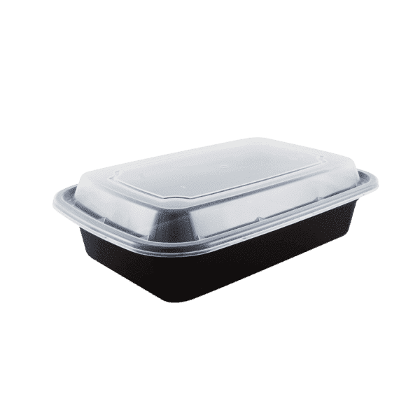 Enpak injection plastic 32 oz microwave container with lid