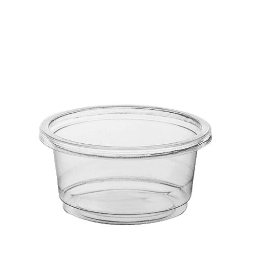 Enpak microwave clear 0.75 oz small sauce containers PC-0.75