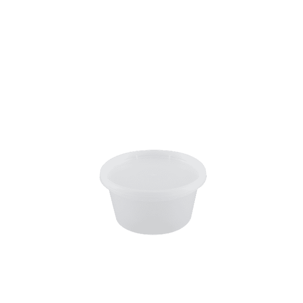 Enpak injection microwavable 12 oz hot soup cups with lids