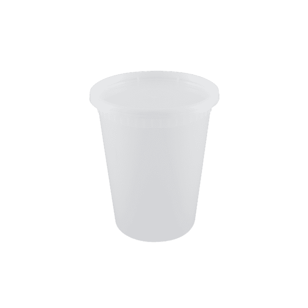 Enpak injection microwavable 32 oz hot soup cups with lids