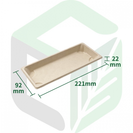 Enpak compostable trays Biocane Bagasse Recyclable with Lid